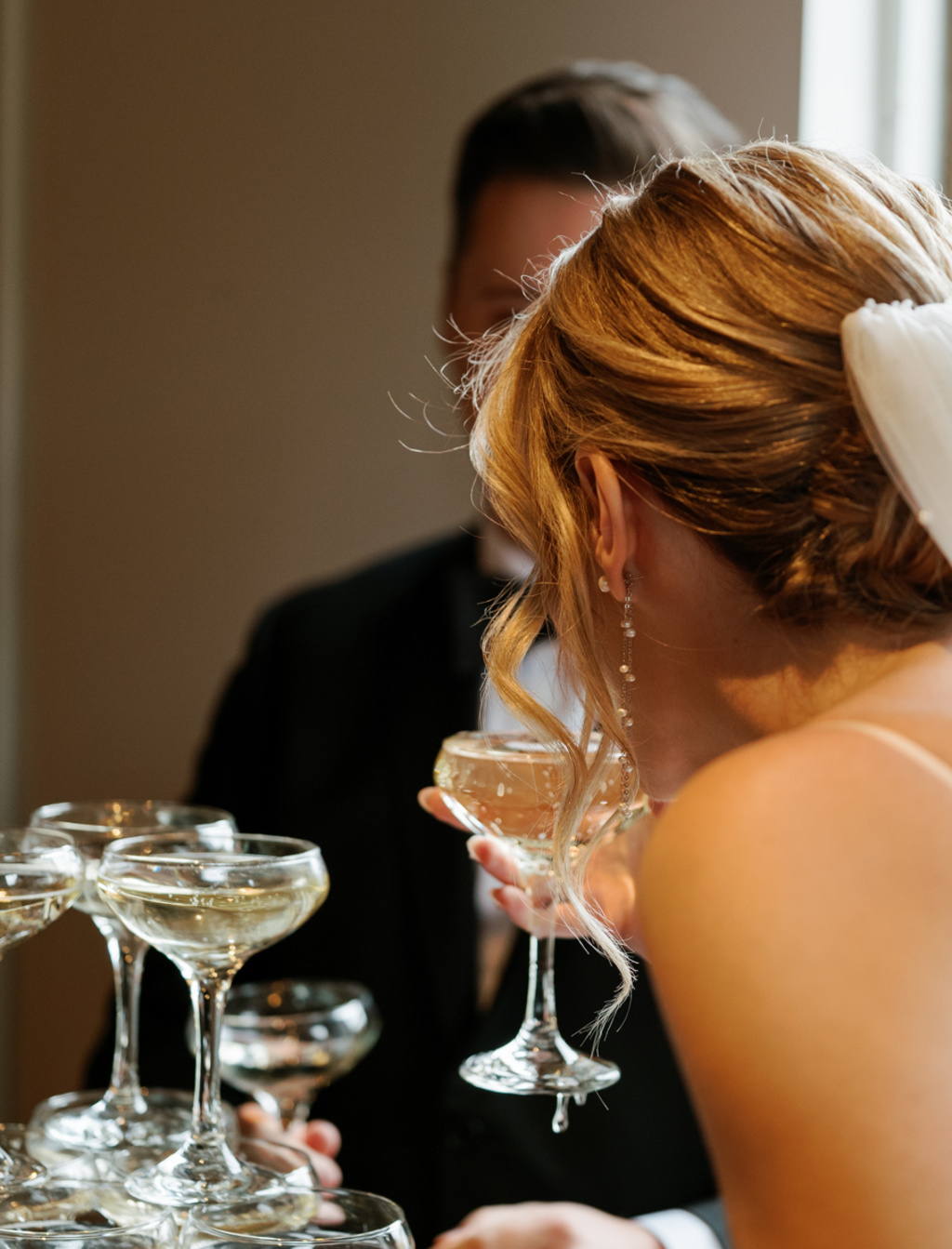 Champagne Tower Unity Ceremony!