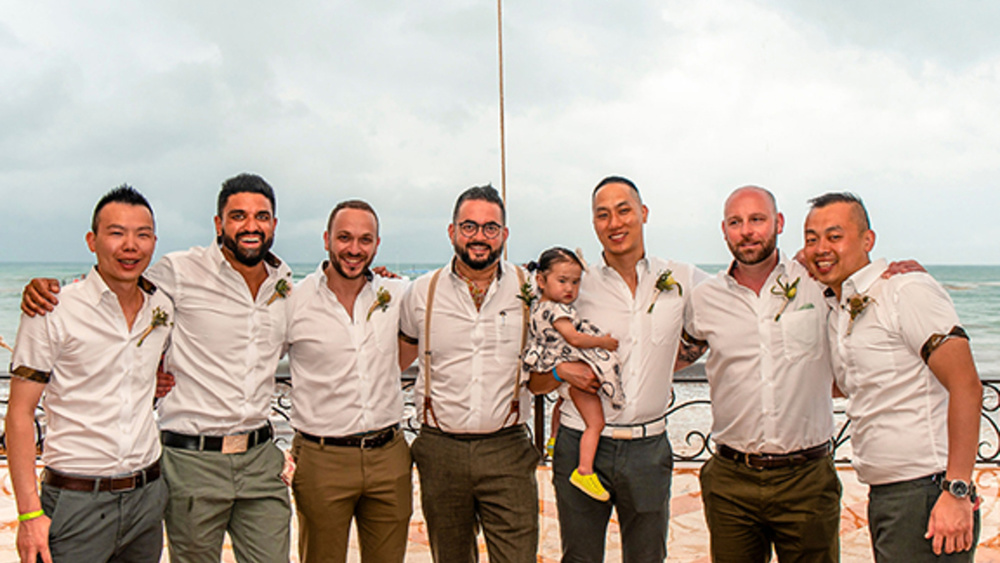 Destination Wedding In Front Of The Caribbean Ocean
