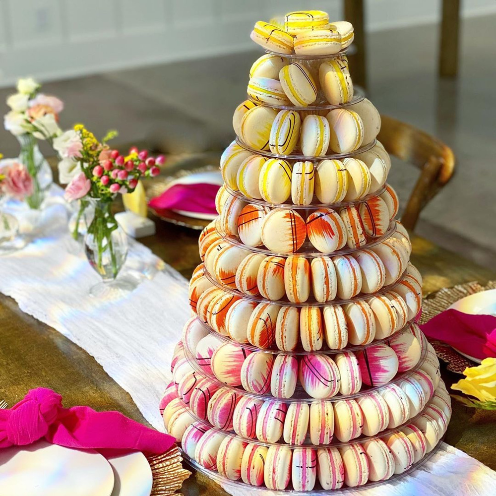 Make Your Reception Unique With Custom Macaron Towers