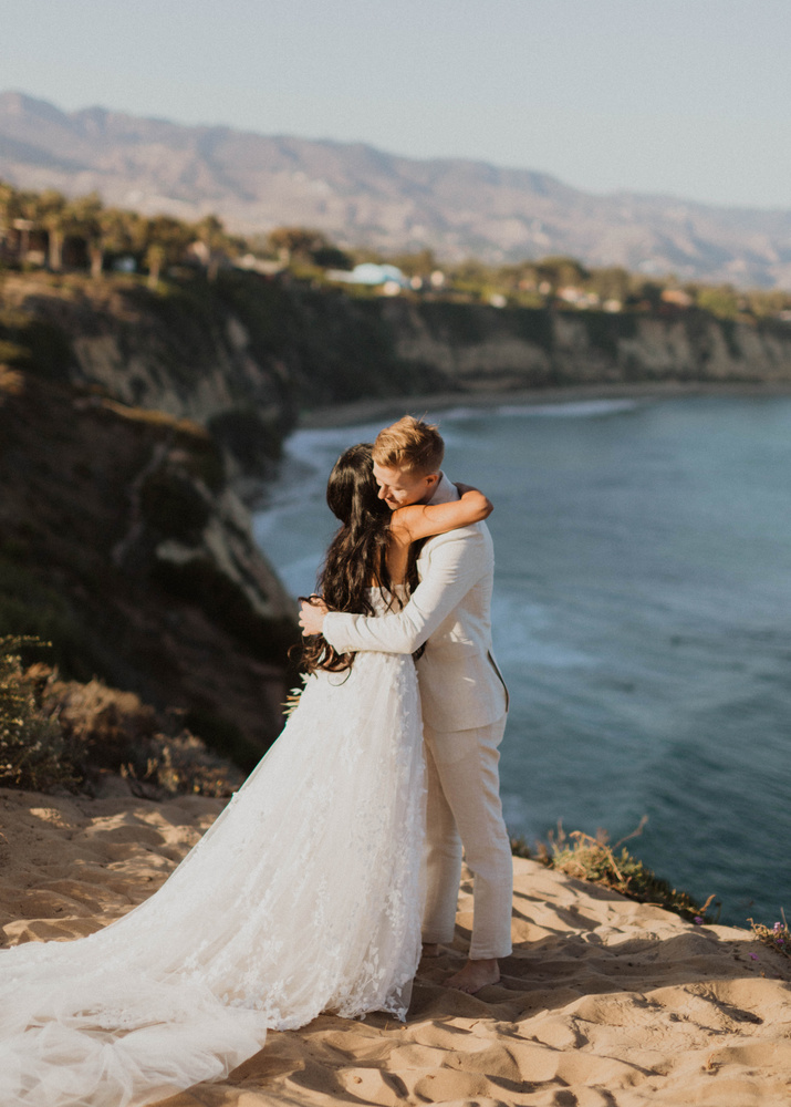 Kat + Jeremy, Golden Malibu Elopement At Point Dume