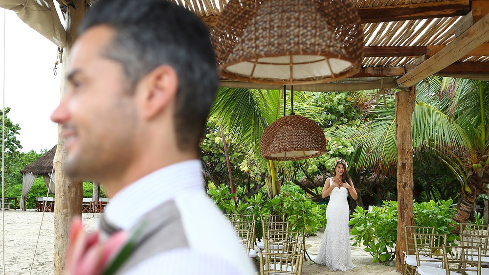Beach Glam Wedding In Riviera Maya
