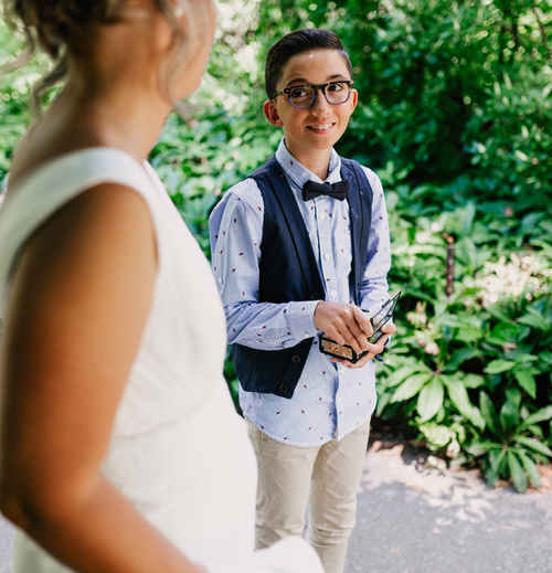 Intimate Wedding Ceremony In Central Park.