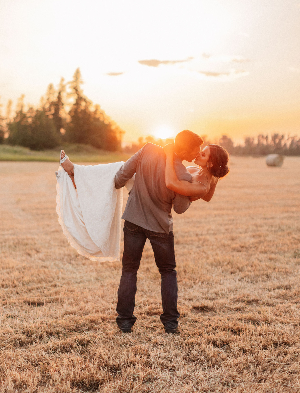 Addyson And Bransen's Barn Wedding In Kalispell, Montana