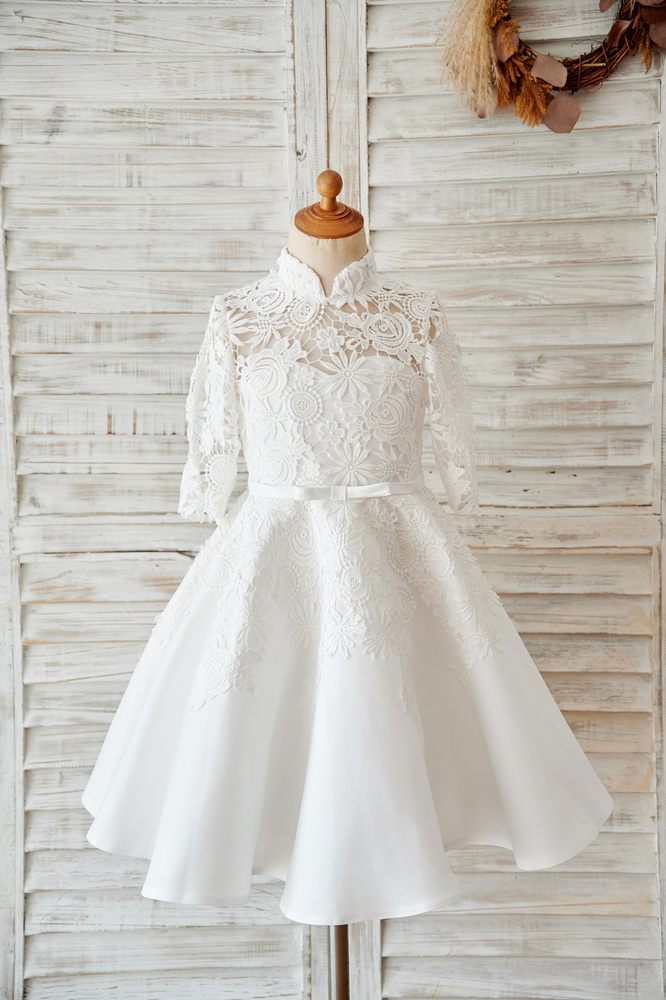 12 Cutest Flower Girl Dresses With Bows You'll Love