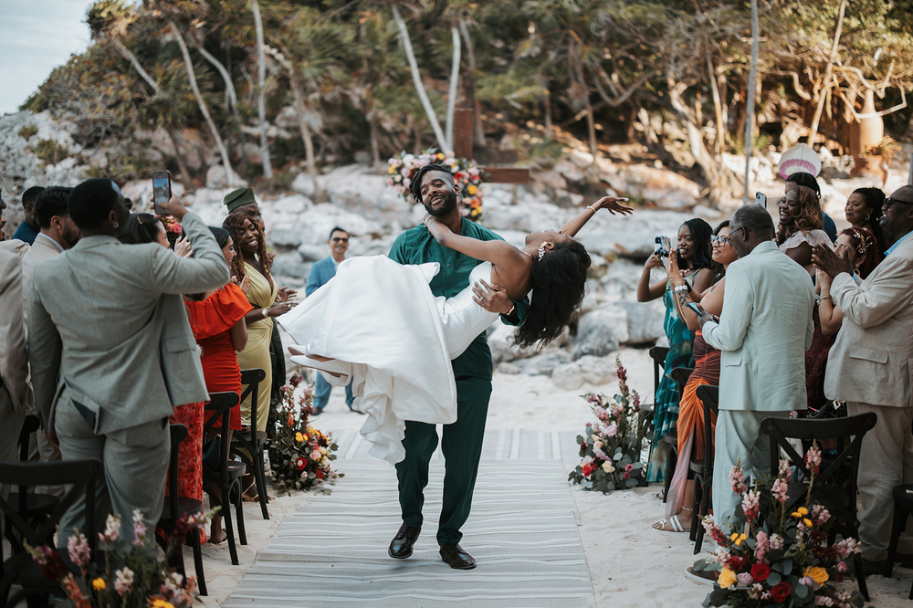 Okege And David’s Boho Tulum Wedding