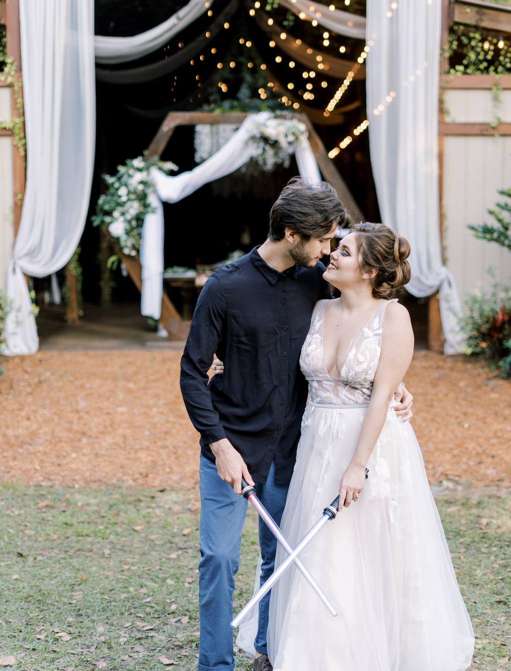 A Subtle And Stylish Star Wars-inspired Wedding