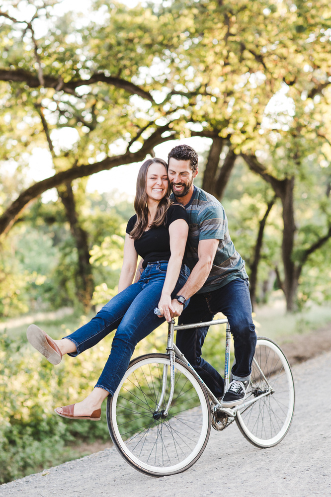 Bike Ride - Date Night Inspired Engagement Session