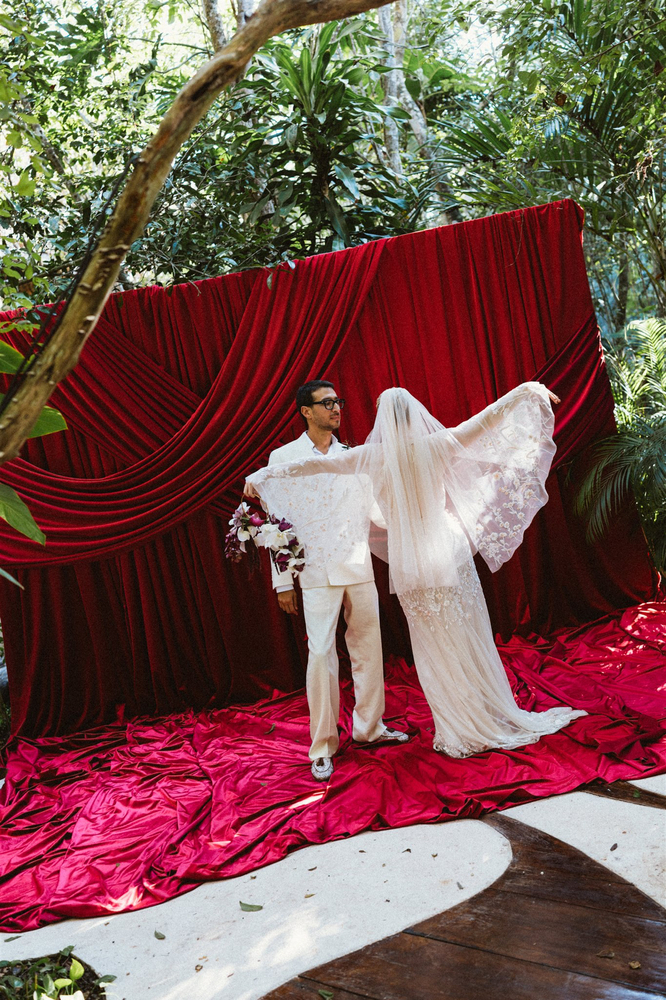 Azulik Tulum: Burgundy Tones, Raw Architecture & Elevated Boho Luxury