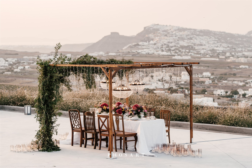 Bright, Bold, And Romantic Elopement In Santorini