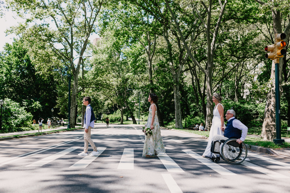 Intimate Wedding Ceremony In Central Park.