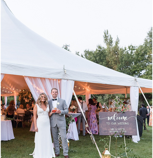 This Couple Pulled Off Pivoting Their Aruba Beach Wedding To An Elegant Backyard Wedding In Just Four Weeks