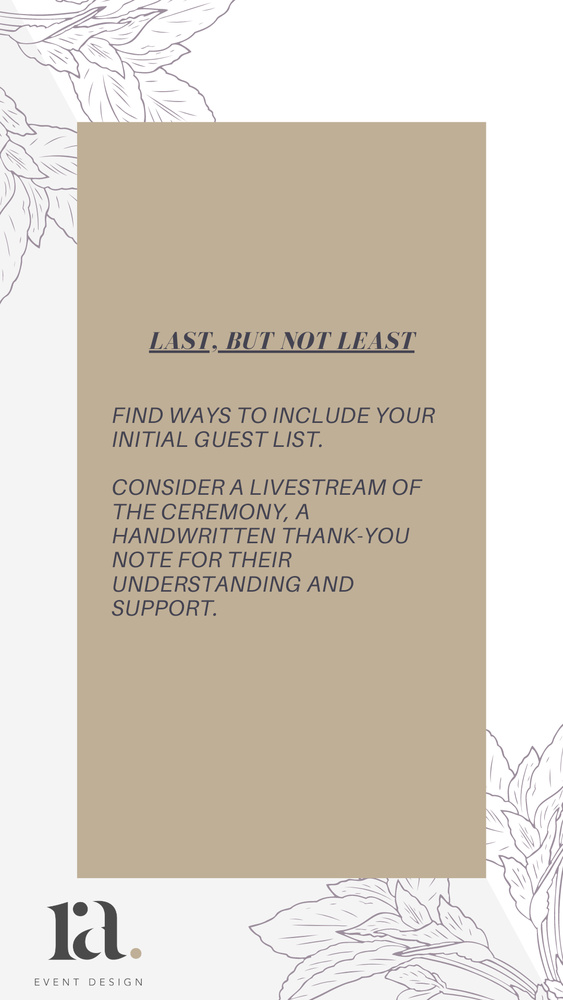 Wedding Pivot | How To Reduce Guest List