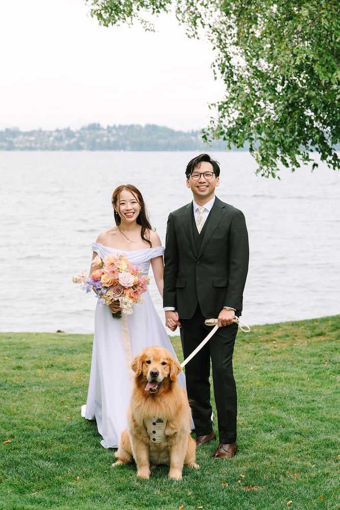 Soft Pastel Florals On Seattle's Waterfront
