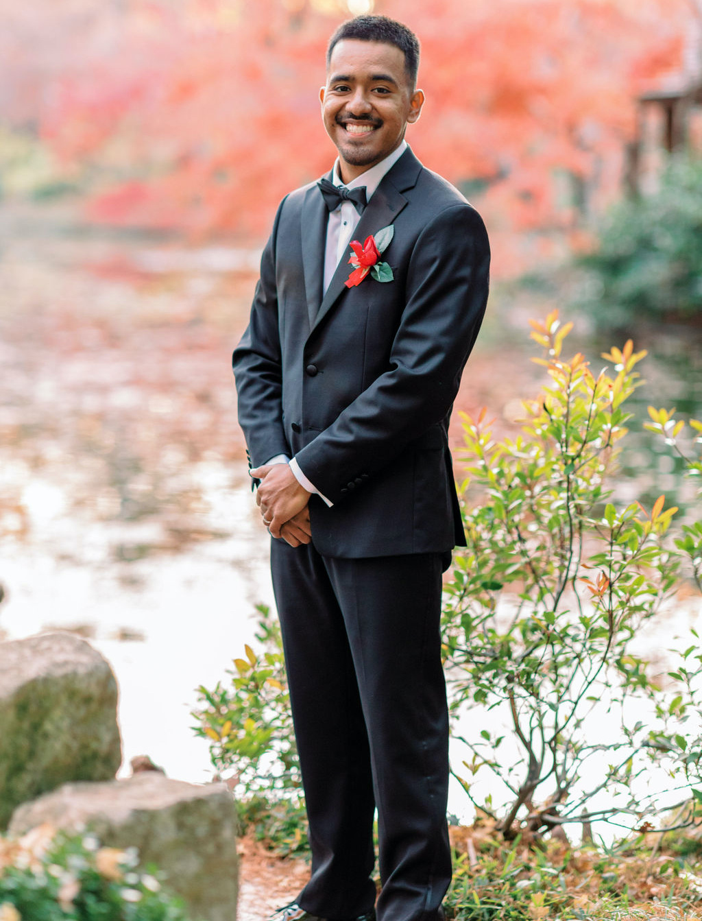 Beautiful Winter Wedding At The Fort Worth Botanical Garden's Japanese Garden