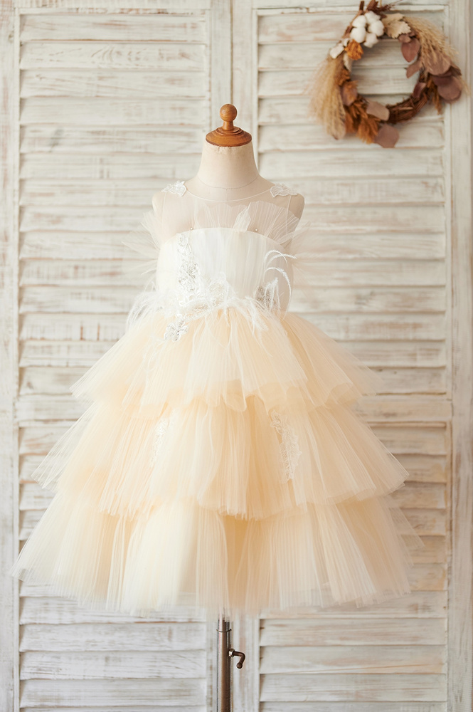 14 Best 3d Embroidery Flower Girl Dresses For Enchanted Forest Wedding