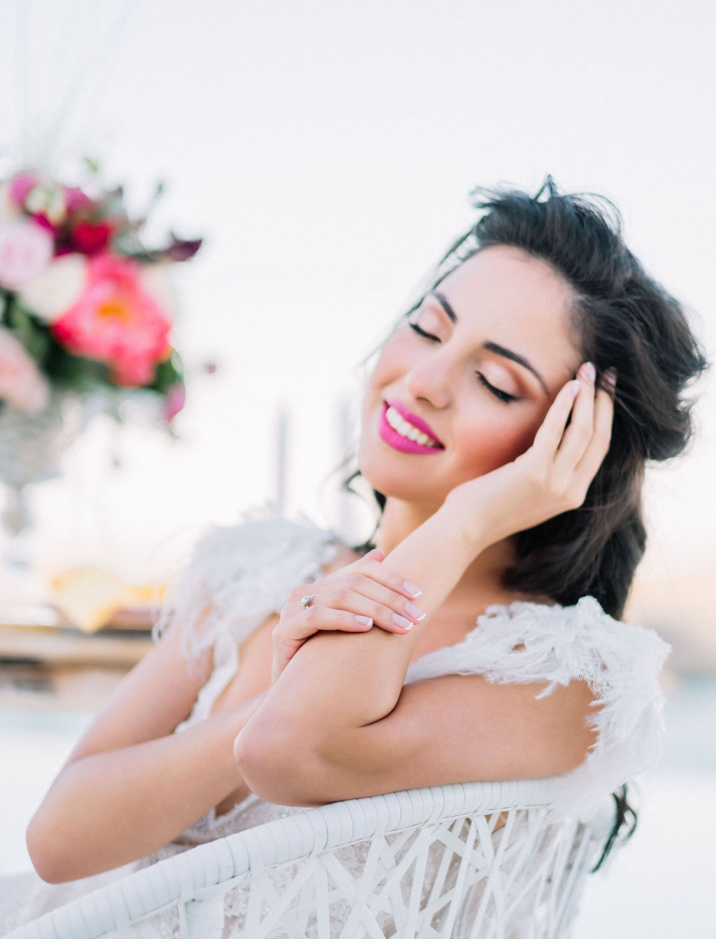 Ethereal Bridal Shoot In A White Villa In Crete