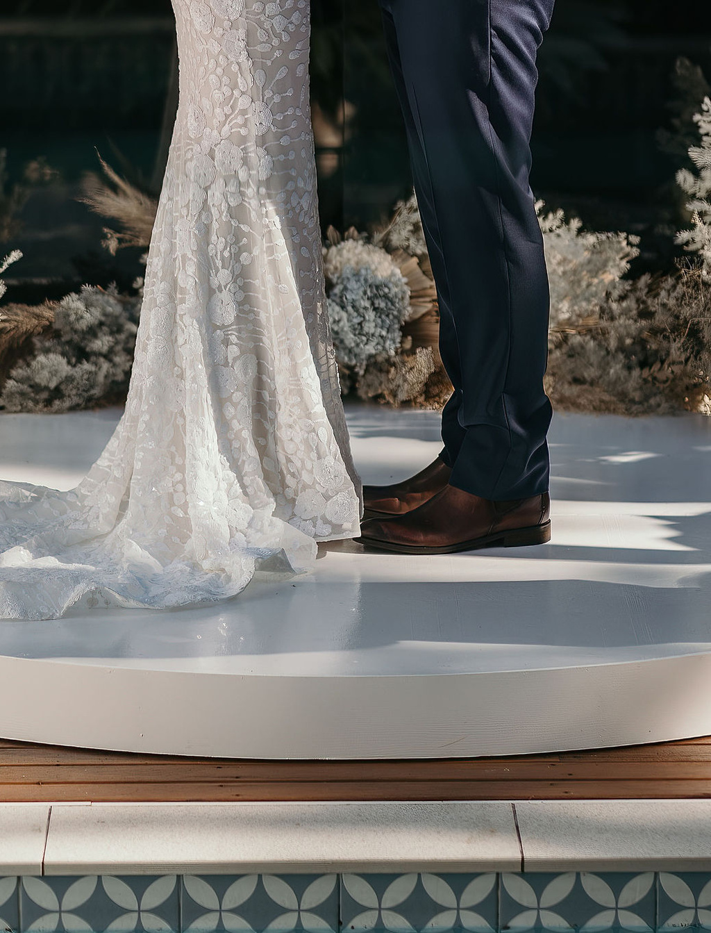 A Dreamy Poolside Elopement