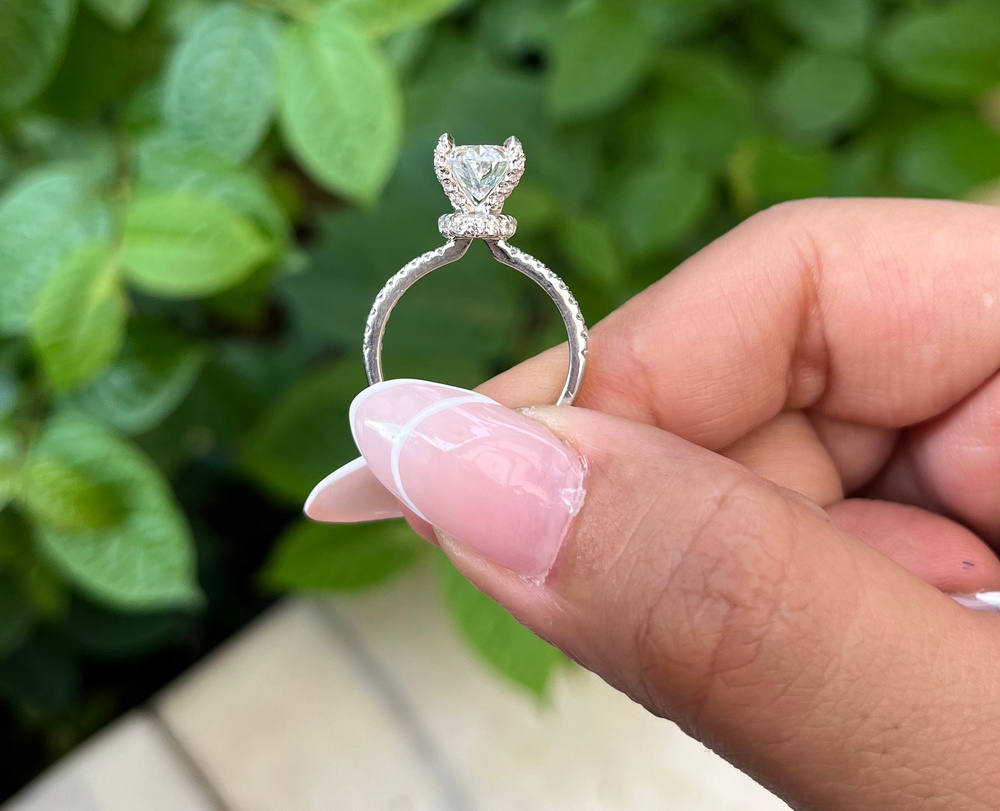 White Gold & Yellow Gold Engagement Rings