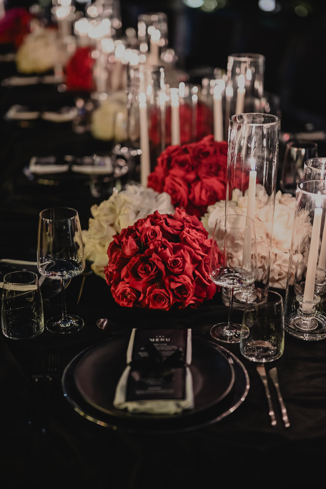 Bold Elegance Meets Sacred Symbolism: Stephen & Anup’s Stylish Celebration From Edition Pier To St. Regis Kanai