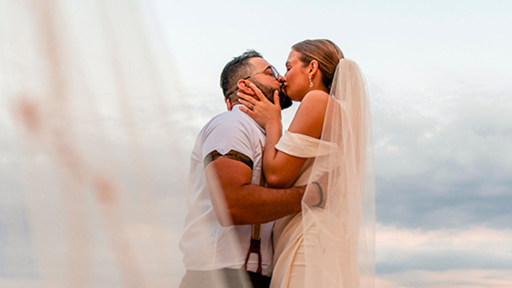 Destination Wedding In Front Of The Caribbean Ocean