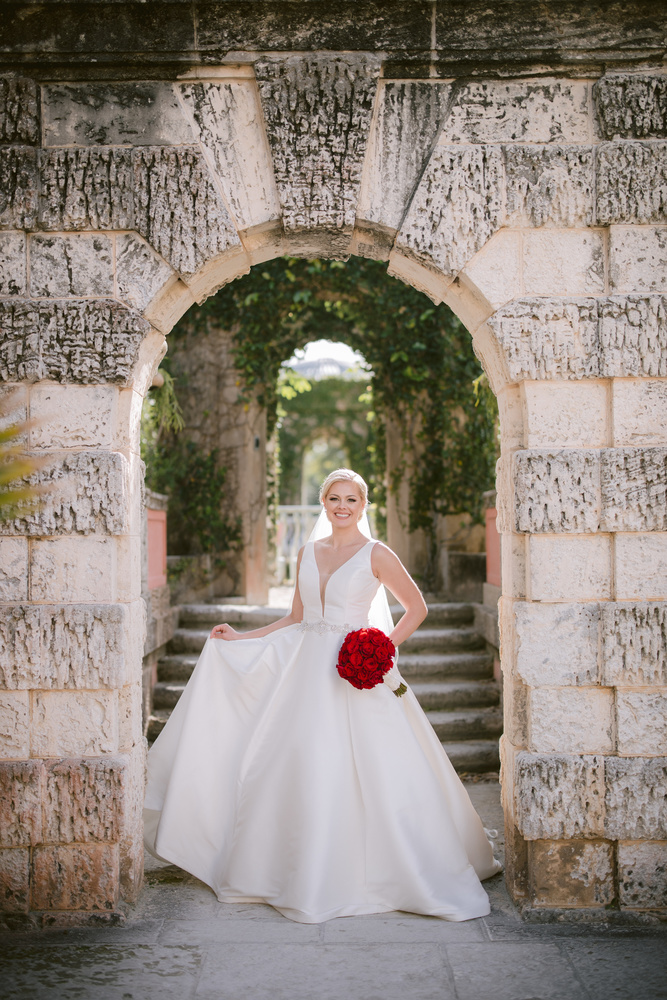 Beautiful Vizcaya Gardens Wedding