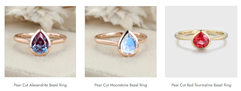 Elevate Your Style: Bezel Rings With Various Cuts And Stunning Gemstones