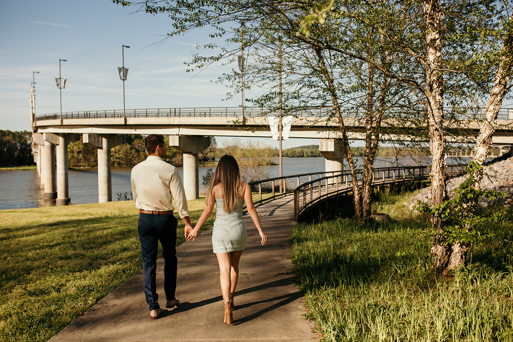 Summer Engagement Session At Two Rivers Park In Little Rock, Arkansas