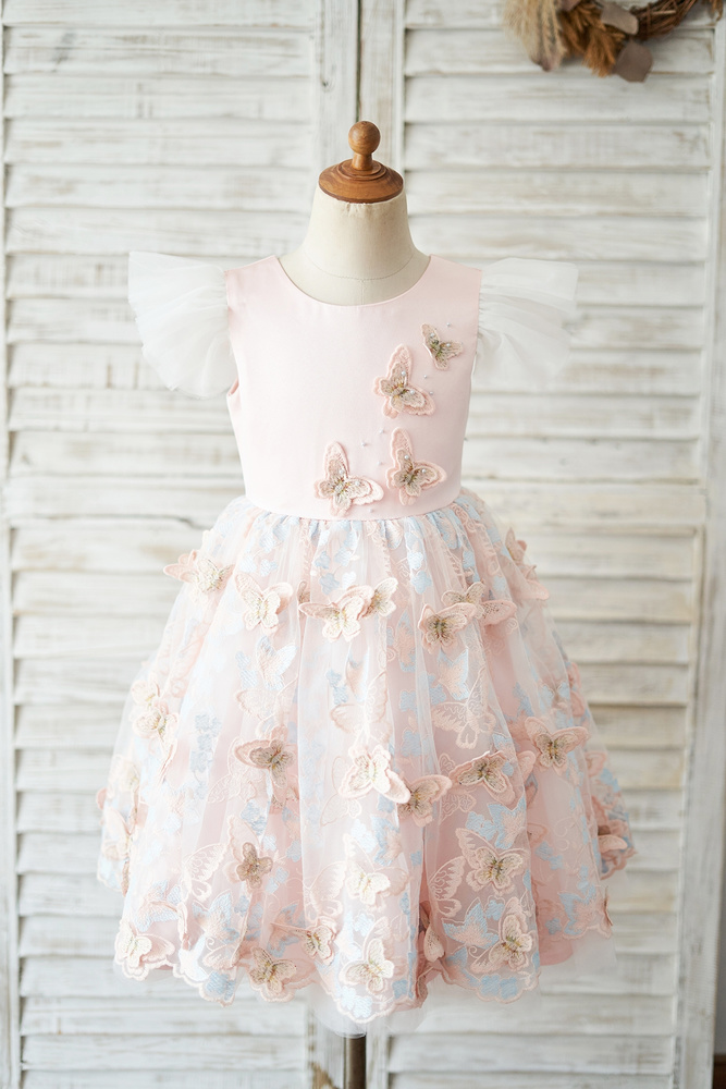 14 Best 3d Embroidery Flower Girl Dresses For Enchanted Forest Wedding