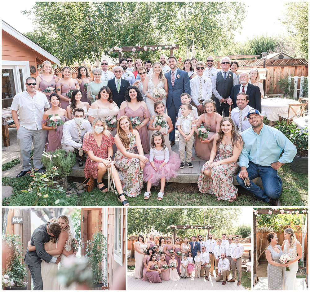 Hayley + Matt’s California Garden Backyard Wedding