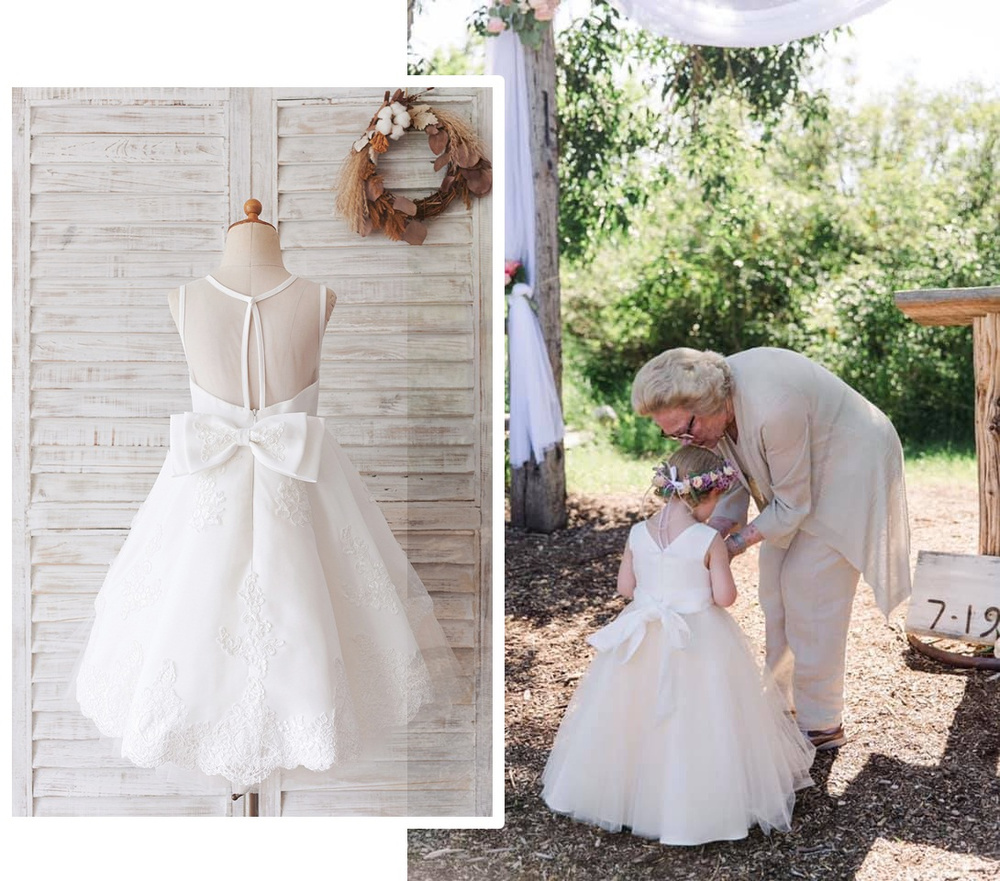 Best 8 Ivory Flower Girl Dresses With Bows For 2021