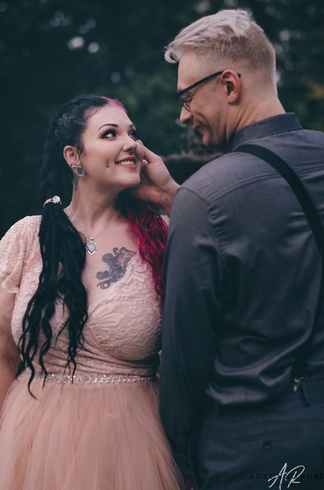 Heather And Zach's Intimate Rose Garden Elopement
