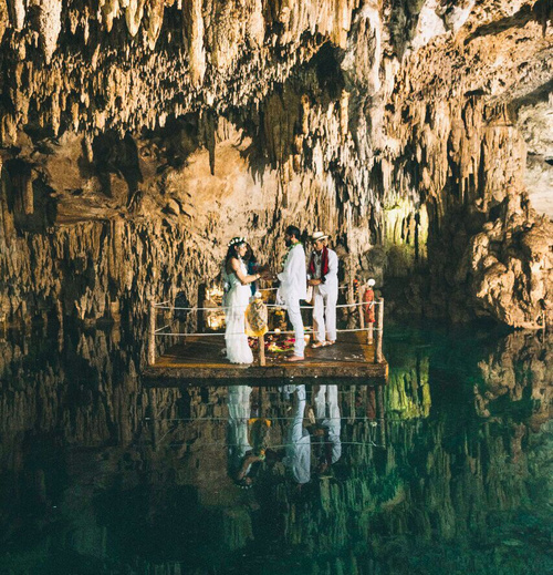 Traditional Mayan Wedding In A Cave Cenote Tulum