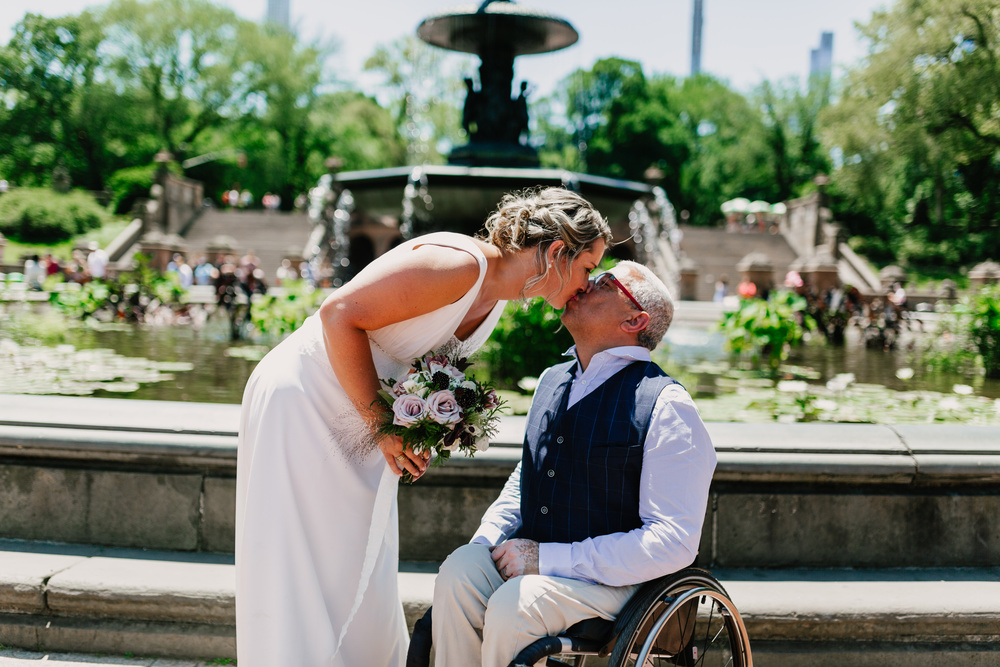 Intimate Wedding Ceremony In Central Park.