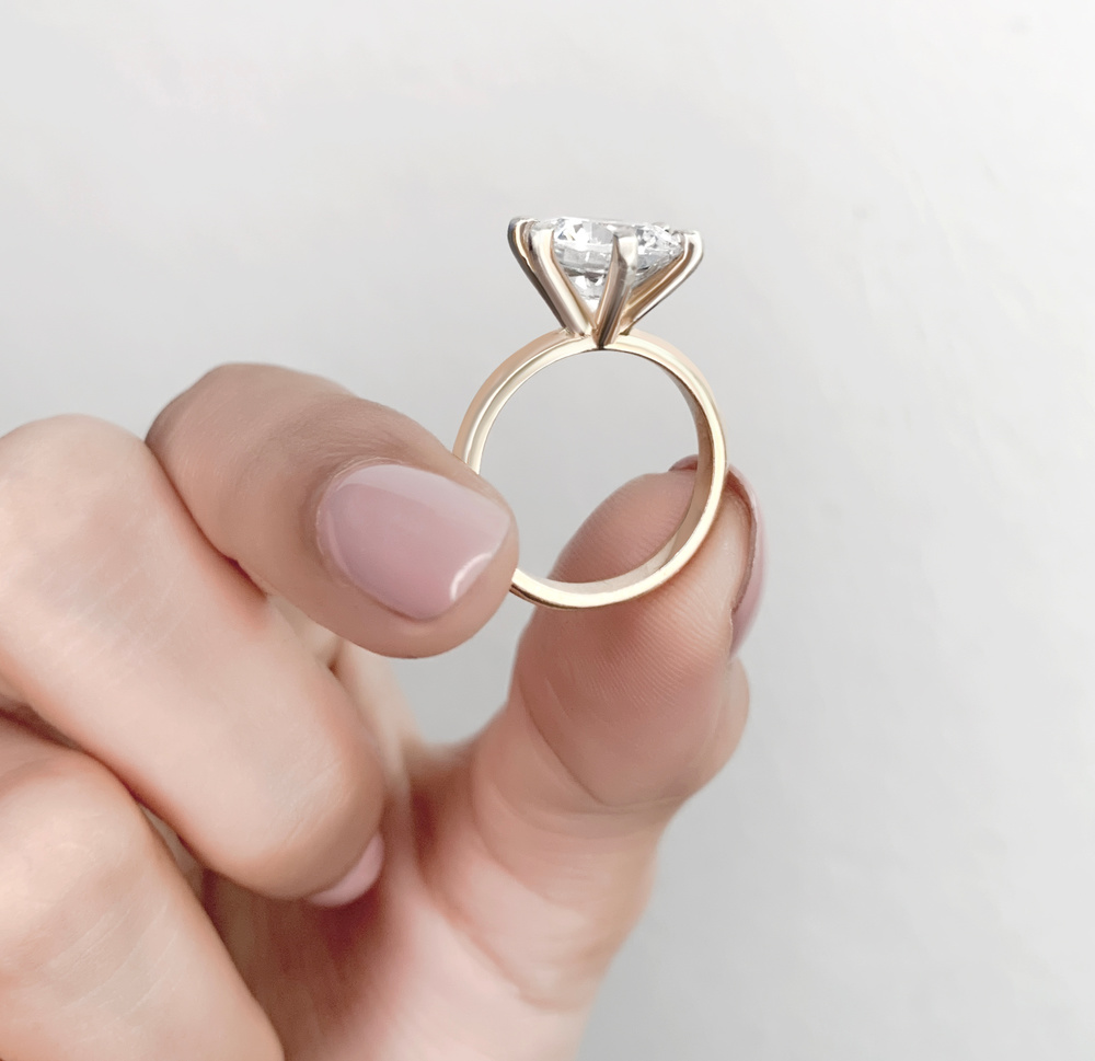 White Gold & Yellow Gold Engagement Rings