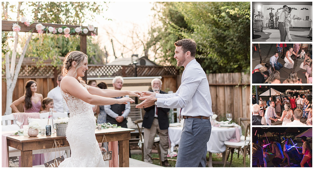 Hayley + Matt’s California Garden Backyard Wedding