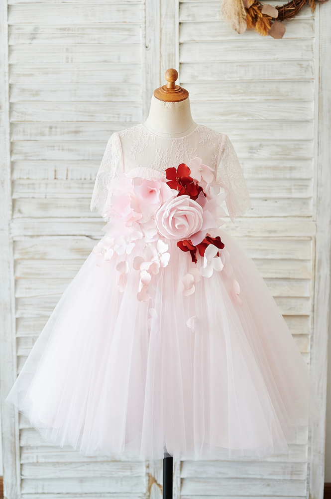 10 Sweetheart Neckline Flower Girl Dresses For Shabby Chic Wedding