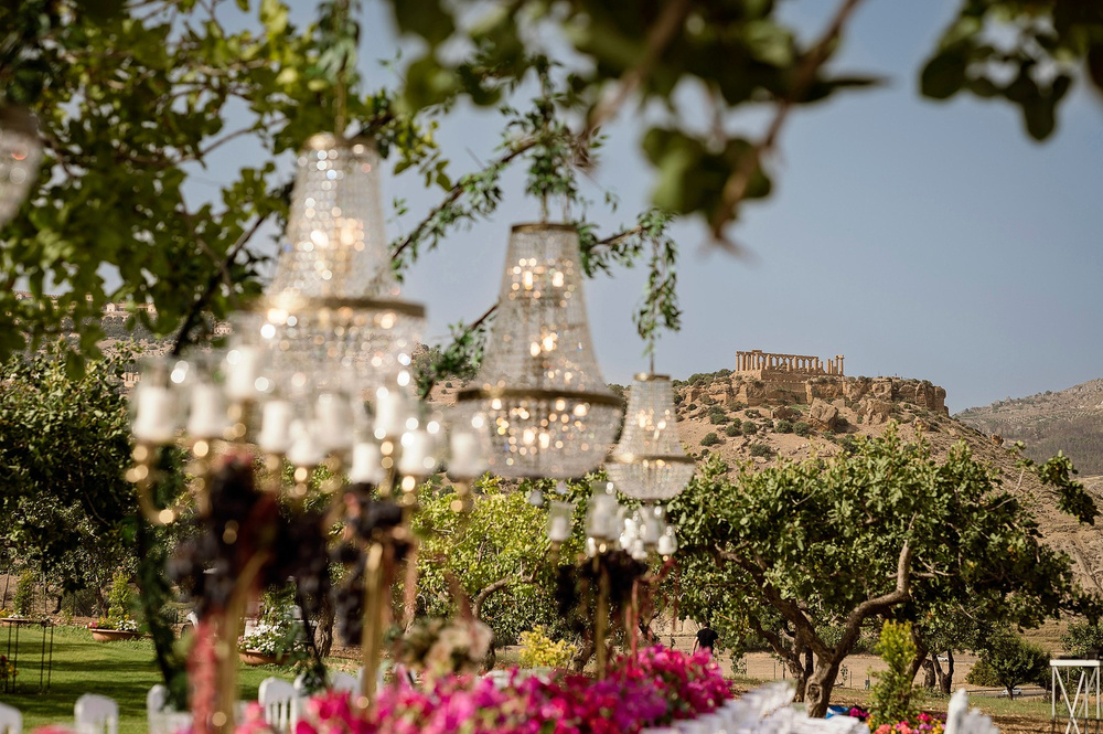 Twin Stars' Alchemic Marriage In Valley Of Temples: Antonia And Daren's Wedding In Ancient Temples In Sicily