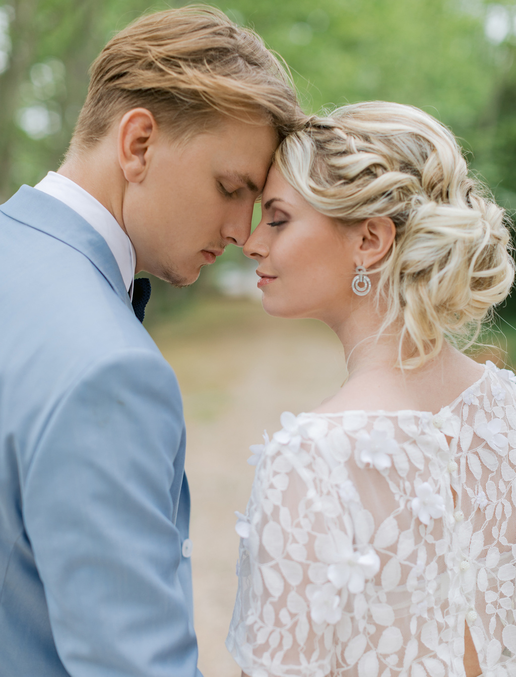 Dusty Blue Romantic Wedding Inspiration At Château D'astros