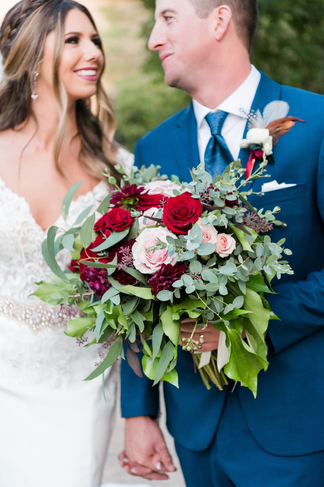 Blush + Burgundy Jw Marriott Las Vegas Wedding