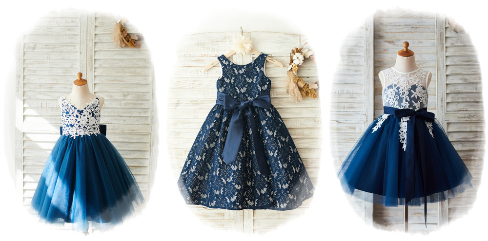 Affordable Navy Blue Flower Girl Dresses For Any Type Of Wedding