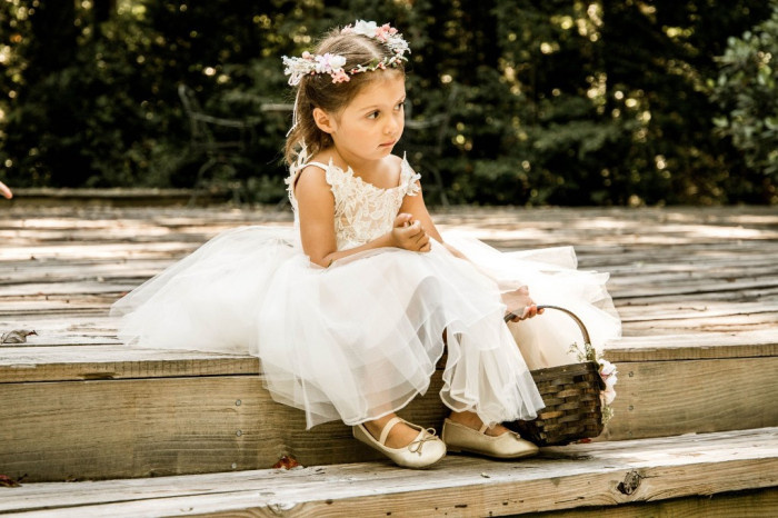 One Ivory Flower Girl Dress Styled 3 Different Ways