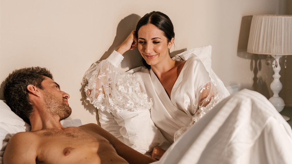 Bright, Bold, And Romantic Elopement In Santorini