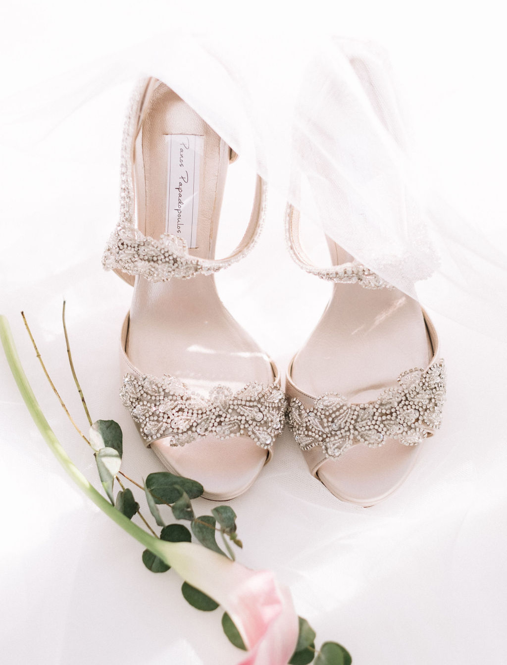 Ethereal Bridal Shoot In A White Villa In Crete