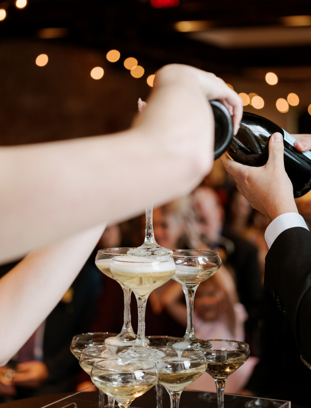 Champagne Tower Unity Ceremony!