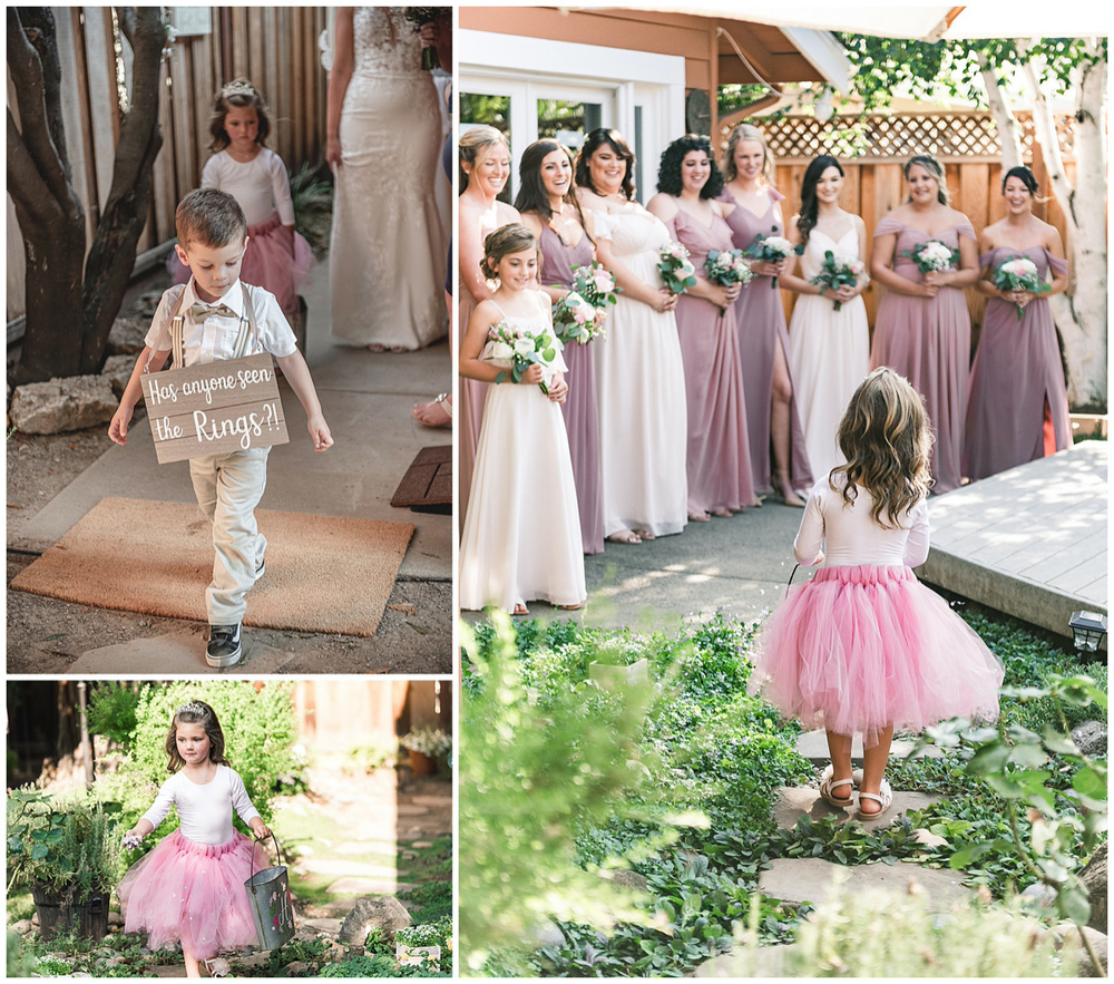 Hayley + Matt’s California Garden Backyard Wedding