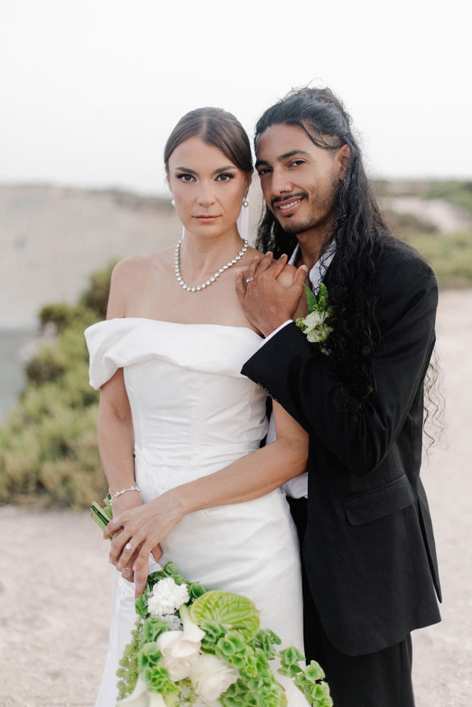 An Intimate Elopement Along Malta's Coastline: A Bridal Editorial Amidst Munxar's Cliffs