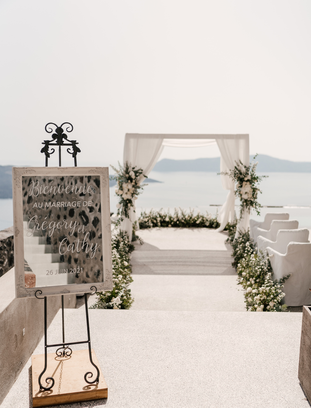 Romantic Wedding  In Santorini