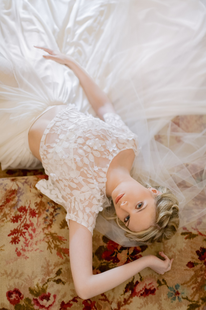 Dusty Blue Romantic Wedding Inspiration At Château D'astros