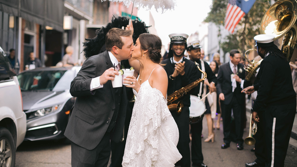 Intimate Courtyard Wedding In New Orleans