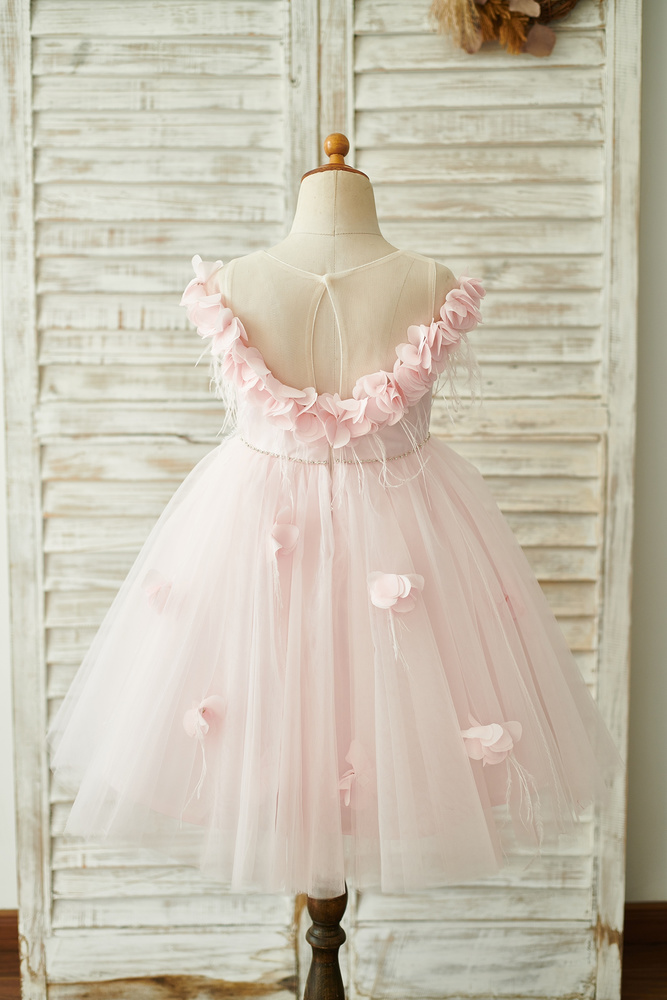 14 Best 3d Embroidery Flower Girl Dresses For Enchanted Forest Wedding